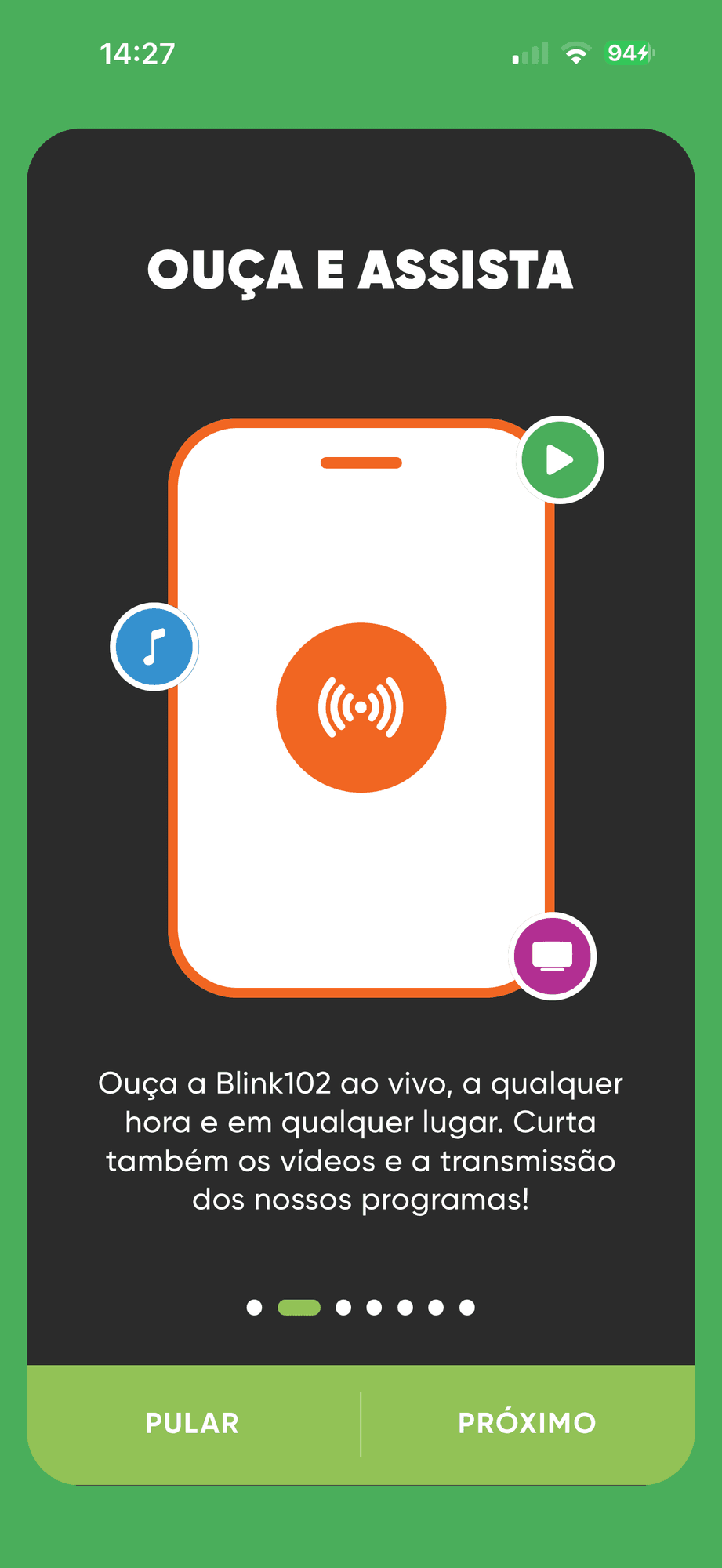 Guia de boas-vindas: ouça a rádio ao vivo e assista aos programas.